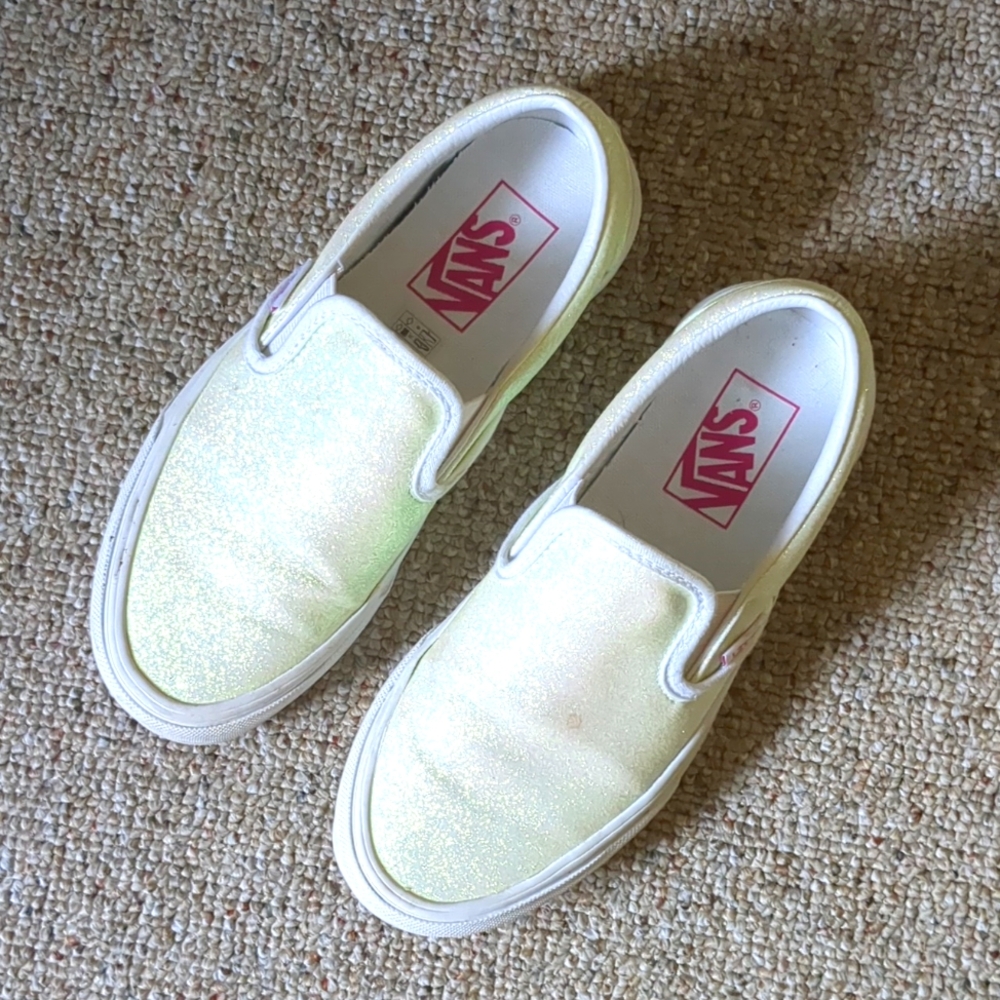 Vans UV Glitter Slip-ons, Women's 6